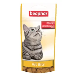 Лакомство Beaphar Vit Bits подушечки с мультивитаминной пастой для кошек, 35 г