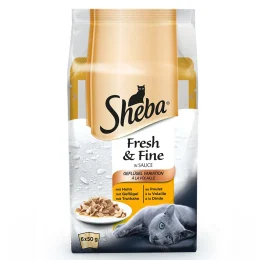 Влажный корм Sheba Fresh&Fine для кошек, мясной микс, 6×50 г
