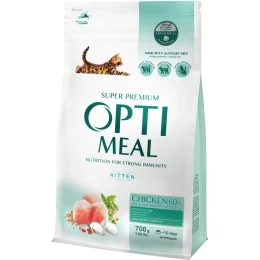 Сухой корм Optimeal для котят, с курицей, 700 г