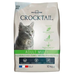 Сухой корм Pro-Nutrition Flatazor Crocktail Adult Multi для взрослых кошек, с птицей и овощами, 10 кг
