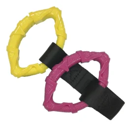 Игрушка Croci Catcher эспандер, для собак, резина, розово-желтый, 14 см