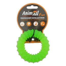 Игрушка AnimAll Fun кольцо с шипами, зеленый, 9 см