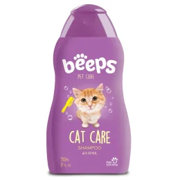 Шампунь Beeps Cat Care Shampoo для кошек, с экстрактом овсяных хлопьев и ароматом винограда, 502 мл