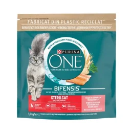 Сухой корм Purina One Sterilcat для взрослых стерилизованных кошек, с лососем и пшеницей, 1.5 кг