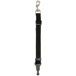 Поводок с крюком безопасности Croci Harness Safety Belt для собак, нейлон, черный, 2×150 см