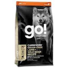 Сухой корм GO! Solutions Carnivore беззерновой, для собак и щенков, с ягненком и диким кабаном, 10 кг