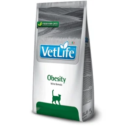Сухой корм Farmina Vet Life Obesity для кошек, диетическое питание для снижения лишнего веса, 400 г