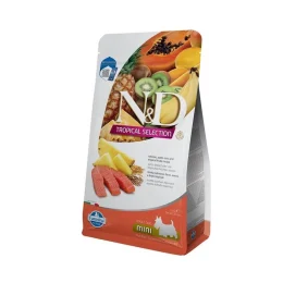 Полнорационный низкозерновой сухой корм Farmina N&amp;D Tropical Selection, для взрослых собак мелких пород, с лососем и тропическими фруктами, 1.5 кг