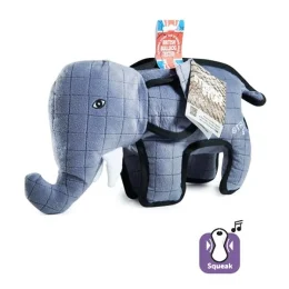 Игрушка Flamingo Strong Elephant суперпрочная, мягкая, для собак, 39х14х30 см