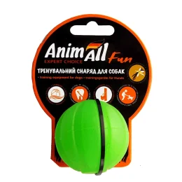 Игрушка AnimAll Fun тренировочный мяч для собак, 5 см, зеленая