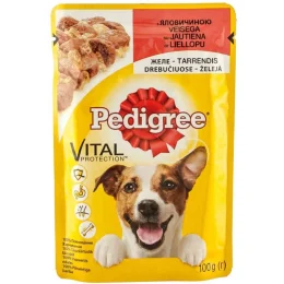 Влажный корм Pedigree для взрослых собак, говядина в желе, 100 г