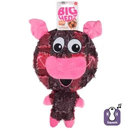 Игрушка Flamingo Big Headz для собак, большая голова с пищалкой, 32х20.5х4 см