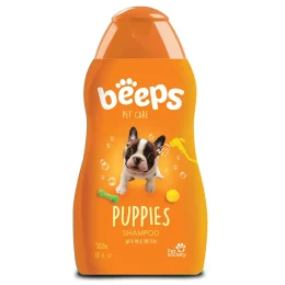 Шампунь Beeps Puppies для щенков, с молочным протеином и ароматом детской присыпки, 502 мл