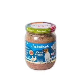Консервы Леопольд Мясные деликатесы для собак с птицей, 500 г