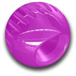 Игрушка Bionic Opaque Ball мяч, средний, для собак 7-16 кг, фиолетовый, 6.7 см