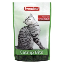 Лакомство Beaphar Catnip Bits для кошек, подушечки с кошачьей мятой, 150 г