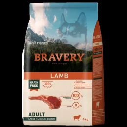 Сухой корм Bravery Lamb Large/Medium Adult, собак средних и крупных пород, с ягненком, 2 кг