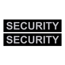 Сменная надпись для шлеи Security малая 1-2 размера, черная
