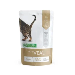 Влажный корм Natures Protection Indoor veal, для кошек живущих в помещении, с телятиной, 100 г