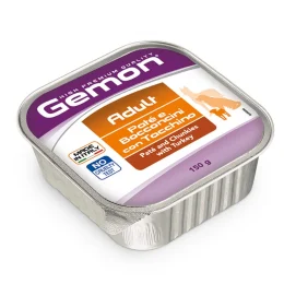 Консервы Gemon Dog Wet Adult для взрослых собак, кусочки в паштете, с индейкой, 150 г