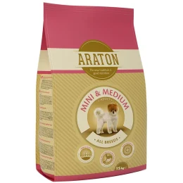 Сухой корм Araton Adult Mini & Medium для собак весом от 2 до 26 кг, 15 кг