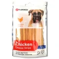 Ласощі Flamingo Chicken Snack Cheese Strips смужки з сиром, для собак, 85 г