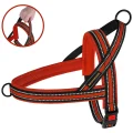 Шлея BronzeDog Mesh Скандинавська для собак, червоний, 44-60 см
