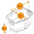 Переноска Ferplast Carrier Atlas Bike 10 Rapid для котів і собак, сіра, 41×31×31 см