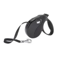 Поводок-рулетка Ferplast Amigo M Tape Black для собак c стрічкою, чорний, 15x3,6x14 см