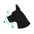 Намордник BronzeDog, для собак, дихаючий, 3D сітка, регульований, чорний, 16-19 см