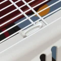 Переноска Ferplast Carrier Atlas 10 Open для котів і собак, біло-блакитна, 48.5×32.5×29 см