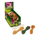 Ласощі Flamingo Vegie Tooth Mix для собак, жувальна зубна щітка, 10 шт/уп, ціна за 1 шт, 9 см