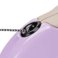 Поводок-рулетка Ferplast Amigo Mini Cord Beige-Purple Lead для собак cо шнуром, бежево-фіолетовий, 12x3x10 см