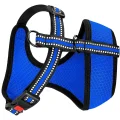 Шлея BronzeDog Mesh для собак дрібних порід, сітчастий нейлон, синій, 28-33 см