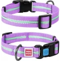 Нашийник Waudog Nylon Світлонакопичувальні, ширина 15 мм, довжина 23-35 см, фіолетовий