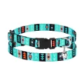 Нашийник BronzeDog Urban, для котів, нейлоновий, дзвіночок, принт інки, 18-28×1 см