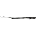 Повідець-перестібка Trixie Cavo Adjustable Lead для собак, плетений, круглий, розмір S-M, 2 м/12 мм, чорний/графіт