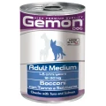 Вологий корм GEMON DOG WET Medium Adult шматочки з тунцем і лососем 0,415 кг