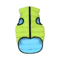 Двостороння світиться куртка AiryVest Lumi M40 для собак, салатово-блакитна