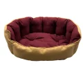 Лежанка AnimAll Royal DeLuxe M ORANGE для собак і котів, помаранчева, 53×47×21 см