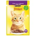 Вологий корм Purina Friskies для котів, з ягням, 85 г