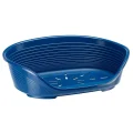 Пластиковий лежак Ferplast Siesta Deluxe 6 Blue з антиковзаючим покриттям, 70.5×52×23.5 см
