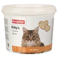 Вітамінізовані ласощі Beaphar Kitty’s Taurin Biotin для котів, з таурином та біотином, 750 табл