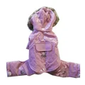 Комбінезон Monkey Daze Pink Vinyl Jumper з капюшоном, для собак, розмір XXS, рожевий