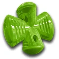 Іграшка для собак Bionic Opaque Stuffer, для ласощів і жування, зелена, 12.5×12.5×6.8 см
