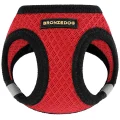 Шлея BronzeDog Mesh Vest для собак, сітчастий нейлон, червоний, 42-47 см