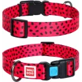 Нашийник Waudog Nylon з малюнком "Кавун" ширина 25 мм, довжина 31-49 см