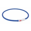 Нашийник Trixie Flash Light USB XS-XL світиться, 70 см х 10 мм, синій