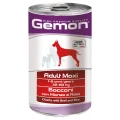 Вологий корм GEMON DOG WET Maxi Adult шматочки з яловичиною і рисом 1,25 кг
