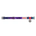 Нашийник Waudog Nylon c QR-паспортом для собак, малюнок "NASA21", нейлон/пластик, розмір L, 25 мм/31-49 см